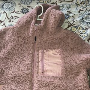 Pink Teddy hooded jacket